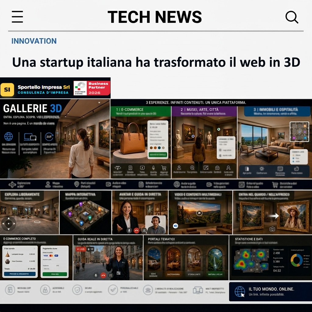 Le esperienze Gallerie 3D: e-commerce, musei, immobili, guida dal vivo